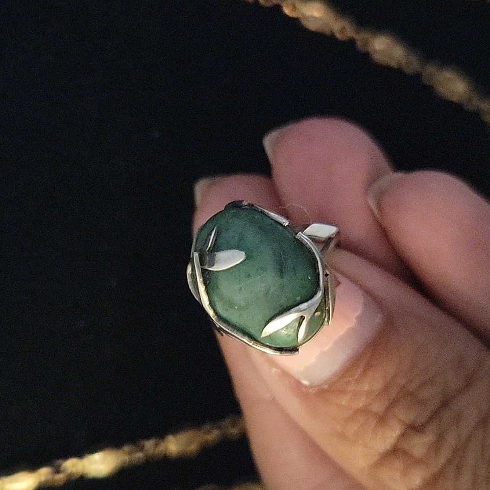 Estate Mexico 925 Silver Ring looks native American Size 5